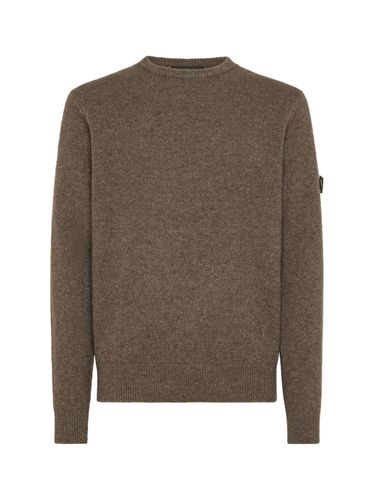 Long-Sleeved Crewneck Sweater With Logo - Peuterey - Modalova