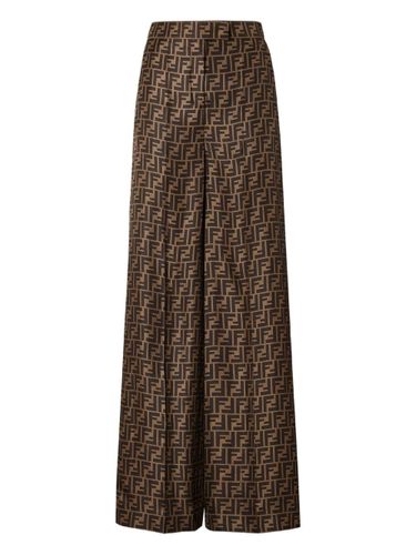 Fendi Ff Silk Trousers - Fendi - Modalova