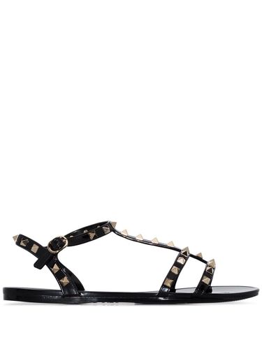 Summer Rockstud Flat Sandals - Valentino Garavani - Modalova