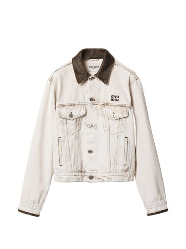 Miu Miu Denim Cotton Jacket - Miu Miu - Modalova