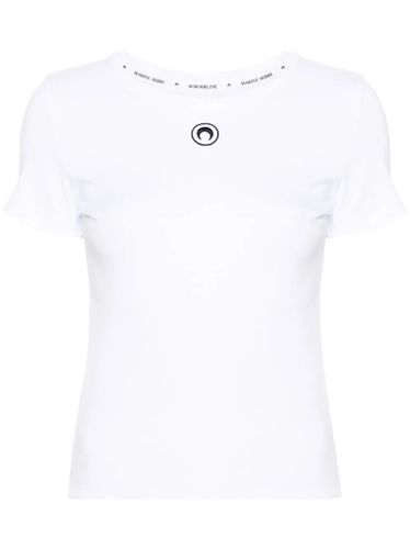 MARINE SERRE Moon Cotton T-Shirt - MARINE SERRE - Modalova