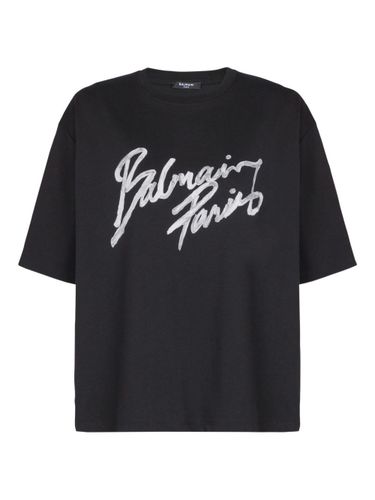 Balmain Logo Cotton T-Shirt - Balmain - Modalova