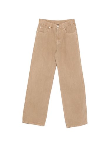 Cotton And Linen Blend Trousers - Brunello Cucinelli - Modalova