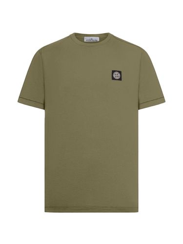 Stone Island Logo Cotton T-Shirt - Stone Island - Modalova