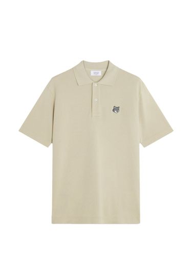 Fox Head Cotton Polo Shirt - MAISON KITSUNE' - Modalova