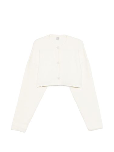 TOTEME Wool Cropped Cardigan - TOTEME - Modalova