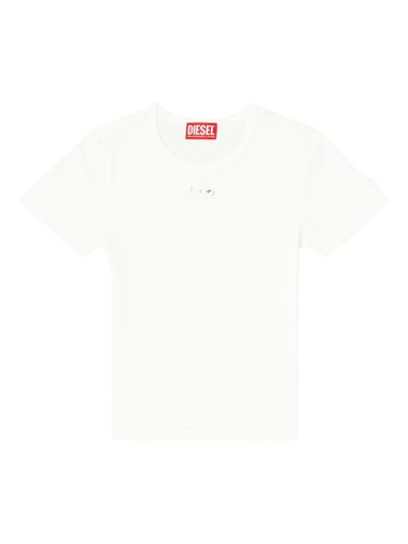 Diesel Logo Cotton T-Shirt - Diesel - Modalova