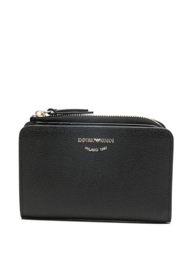 Leahter Bifold Wallet - Emporio Armani - Modalova