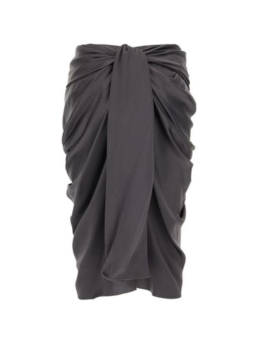 Chloé Silk Draped Midi Skirt - Chloé - Modalova