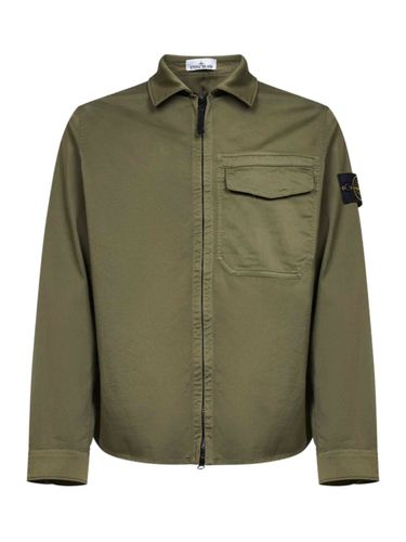 Stone Island Zip-Up Overshirt - Stone Island - Modalova