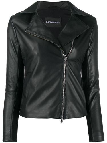 Emporio Armani Leather Jacket - Emporio Armani - Modalova
