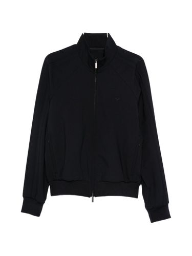 Wool Blend Bomber Jacket - Emporio Armani - Modalova
