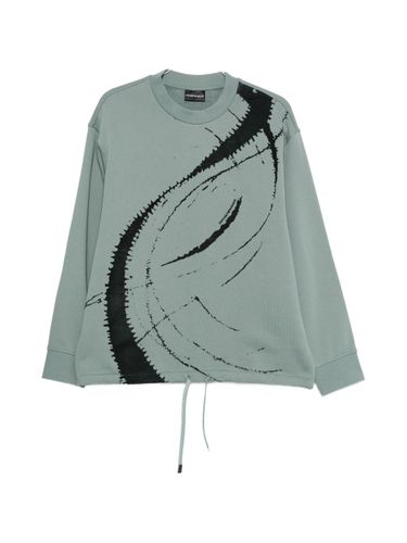 Cotton Crewneck Sweatshirt - Emporio Armani - Modalova