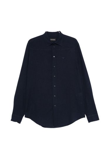 Emporio Armani Linen Blend Shirt - Emporio Armani - Modalova