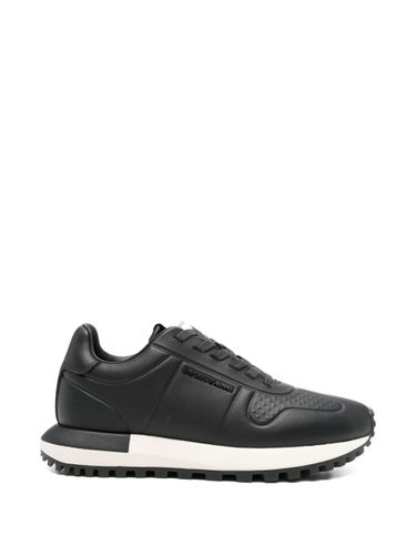 Emporio Armani Leather Sneakers - Emporio Armani - Modalova