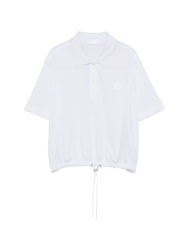 Moncler Logo Cotton Polo Shirt - Moncler - Modalova