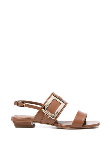 Metal Buckle Leather Sandals - Roger Vivier - Modalova