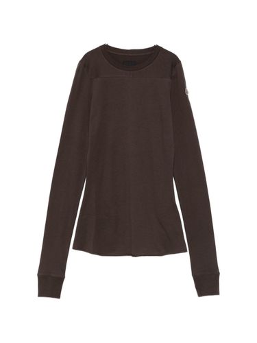 Cotton Crewneck Sweater - MONCLER + RICK OWENS - Modalova
