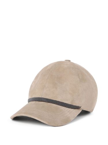 Leather Baseball Cap - Brunello Cucinelli - Modalova