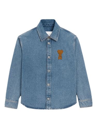Ami Paris Ami De Coeur Denim Shirt - Ami Paris - Modalova