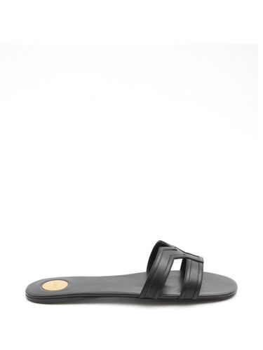 Mabrouka Leather Flat Sandals - Saint Laurent - Modalova
