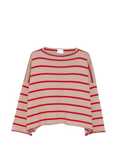 Cashmere And Cotton Striped Sweater - BEYOU - Modalova