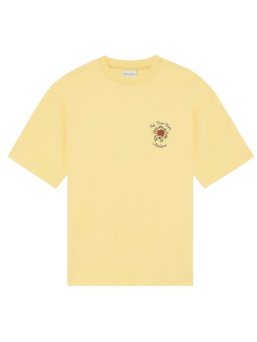Rose Slogan T-Shirt - DROLE DE MONSIEUR - Modalova