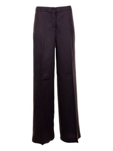 Linen Wide-Leg Trousers - Via Masini 80 - Modalova