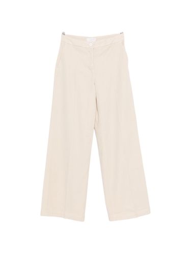 Cotton Wide-Leg Trousers - Via Masini 80 - Modalova