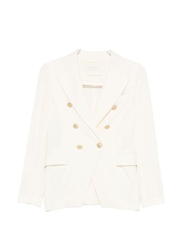 Cotton Double-Breasted Jacket - Circolo 1901 - Modalova