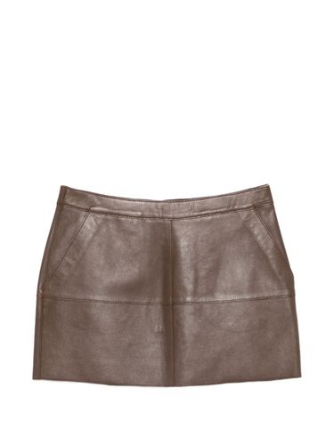 Parosh Leather Mini Skirt - Parosh - Modalova