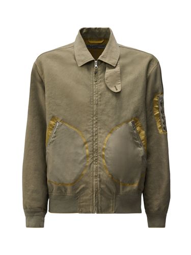 Garment-Dyed Jacquard Jacket - MASSIMO OSTI STUDIO - Modalova