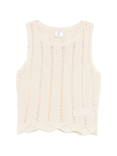 BYE Knitted Cotton Top - BYE - Modalova