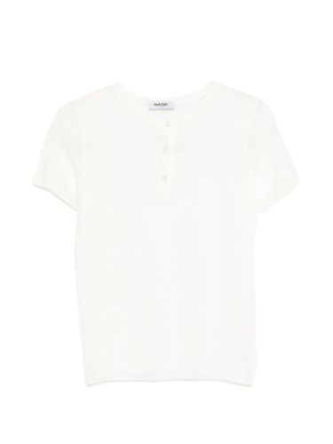 Base Linen And Cotton Blend T-Shirt - Base - Modalova