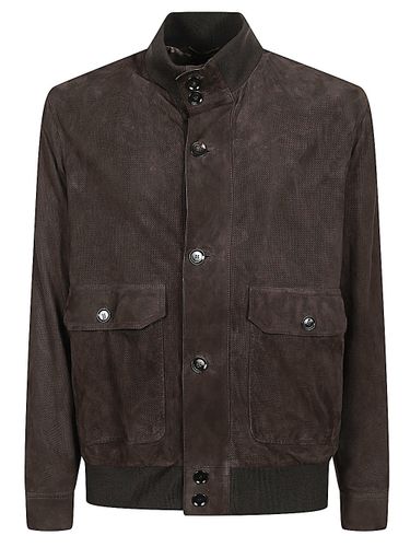 BRIONI Suede Leather Jacket - BRIONI - Modalova