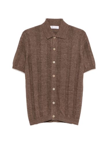 Linen And Cotton Blend Cardigan - Brunello Cucinelli - Modalova