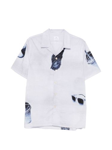 Sunbleached Snaps Cotton Shirt - PS PAUL SMITH - Modalova
