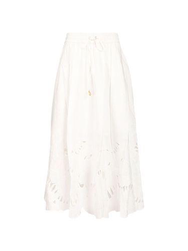 Zimmermann Mahon Cotton Midi Skirt - Zimmermann - Modalova