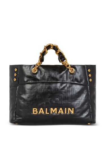 Balmain 1945 Leather Tote Bag - Balmain - Modalova