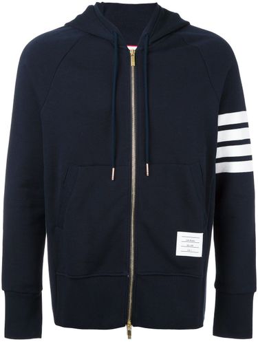 Thom Browne Cotton Zipped Hoodie - Thom Browne - Modalova