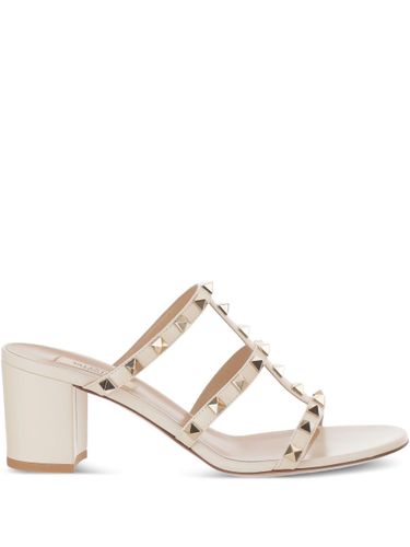 Rockstud Leather Sandals - Valentino Garavani - Modalova