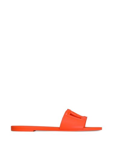 Dg Logo Flat Sandals - Dolce & Gabbana - Modalova