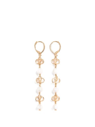 Vlogo Signature Pearl Earrings - Valentino Garavani - Modalova