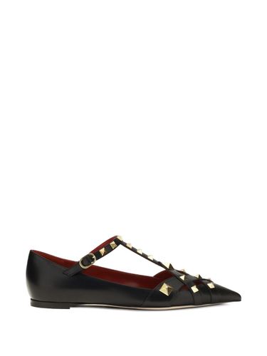 Studdy Leather Ballet Flats - Valentino Garavani - Modalova
