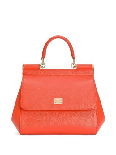 Sicily Medium Leather Handbag - Dolce & Gabbana - Modalova