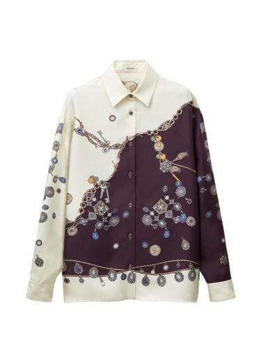 Versace Printed Silk Shirt - Versace - Modalova