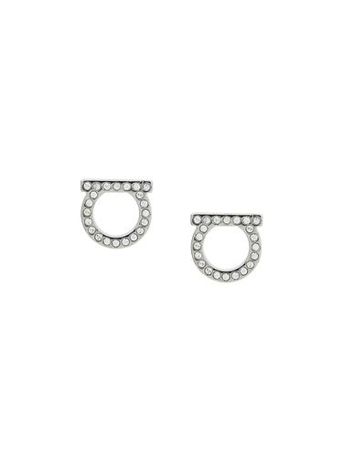 Ferragamo Gancini Crystal Earrings - Ferragamo - Modalova