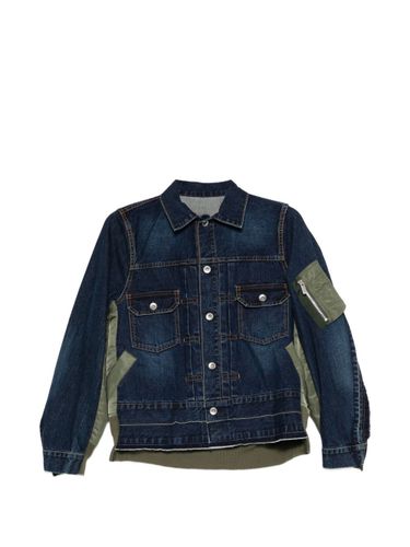 Denim And Nylon Blouson Jacket - Sacai - Modalova