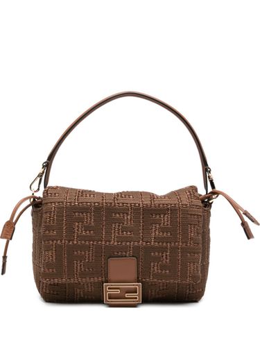 Mamma Baguette Embroidered Rafia Shoulder Bag - Fendi - Modalova