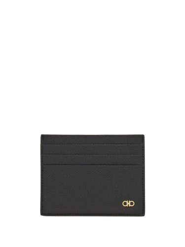 Micro Gancio Leather Card Case - Ferragamo - Modalova